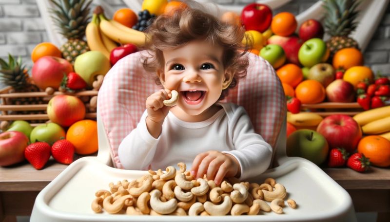 cashew nuts for baby brain development